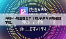 海鸥ios加速器怎么下载,苹果海鸥加速器下载。