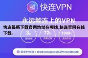 快连最新下载官网地址在哪找,快连官网在线下载。